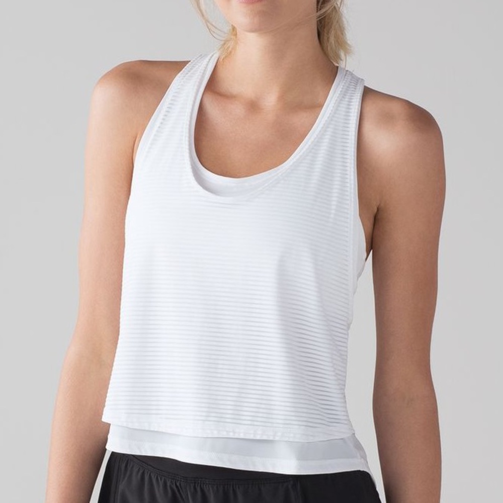 Lululemon Lean in Tank White Size 12
